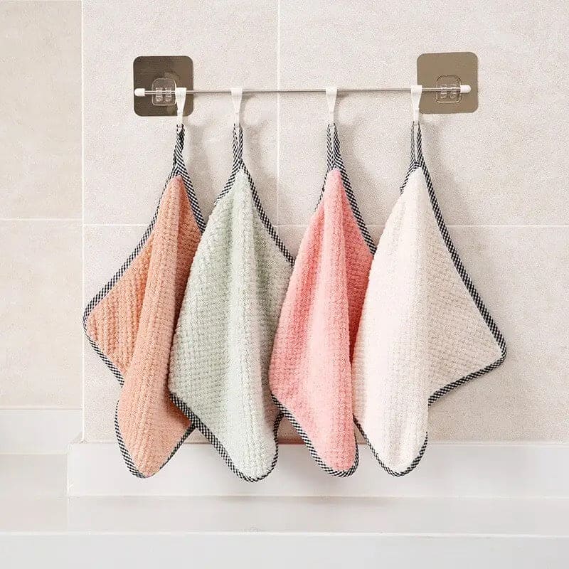 Set Of 3 Kitchen Daily Dish Towel, Microfibre Cleaning Towel, High-efficiency Cleaning Thickened Cloth, Coral Fleece Handable Hand Towel, Bathroom Kitchen Towel, Absorbent Wipe Plush Hand Towel, Multipurpose Cleaning Cloths Set Of 3 Kitchen Daily Dish Towel, Microfibre Cleaning Towel, High-efficiency Cleaning Thickened Cloth, Coral Fleece Handable Hand Towel, Bathroom Kitchen Towel, Absorbent Wipe Plush Hand Towel, Multipurpose Cleaning Cloths